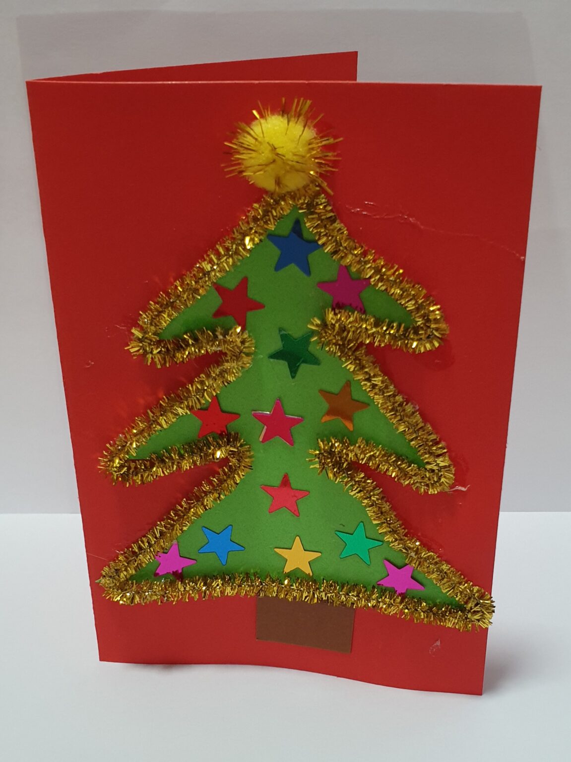 Make a Christmas Tree Card | Creative Art and Craft for Children